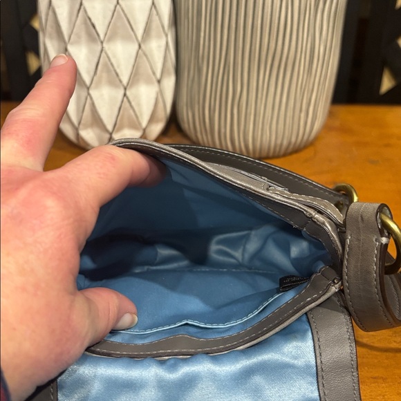 Coach Mini Garcia Gray Leather Crossbody with Hang Tag - Picture 11 of 13